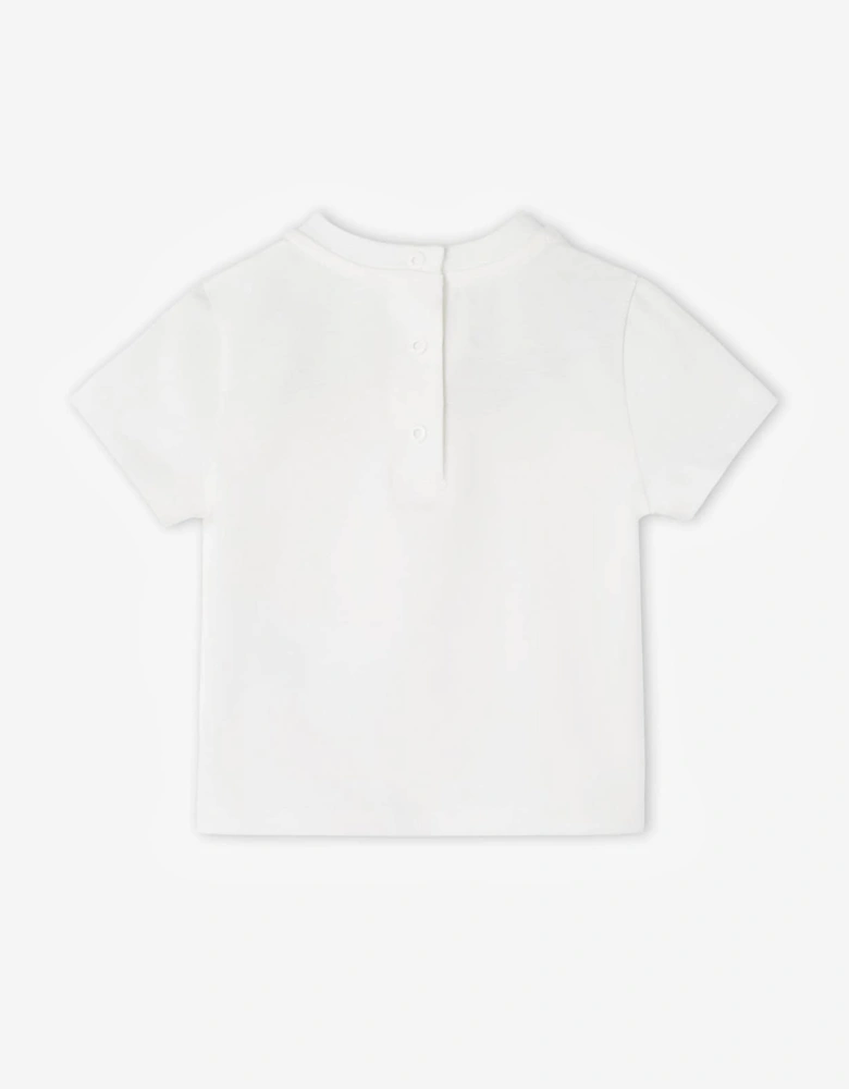 Fendi Baby Logo T-Shirt in White