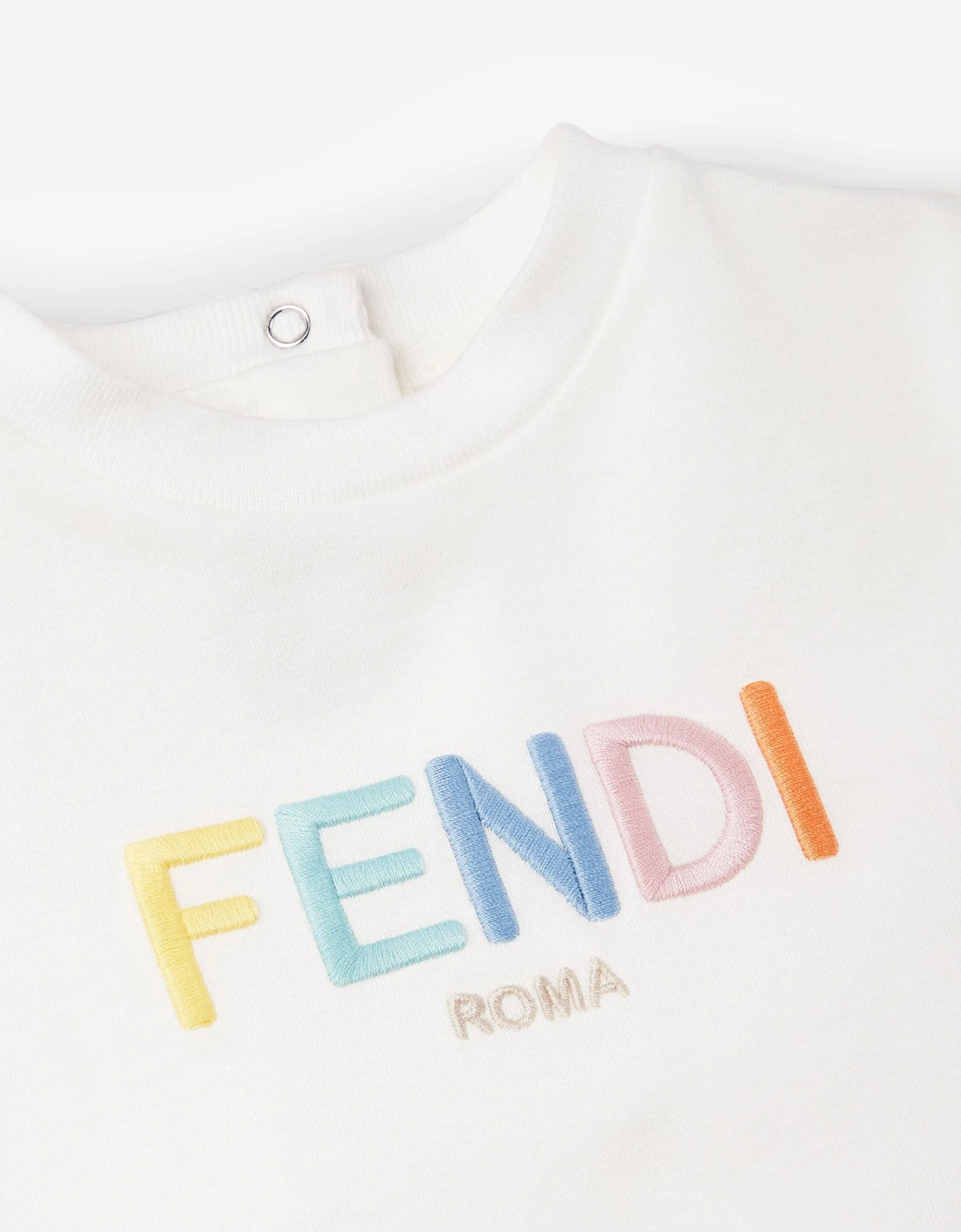 Fendi Baby Logo T-Shirt in White