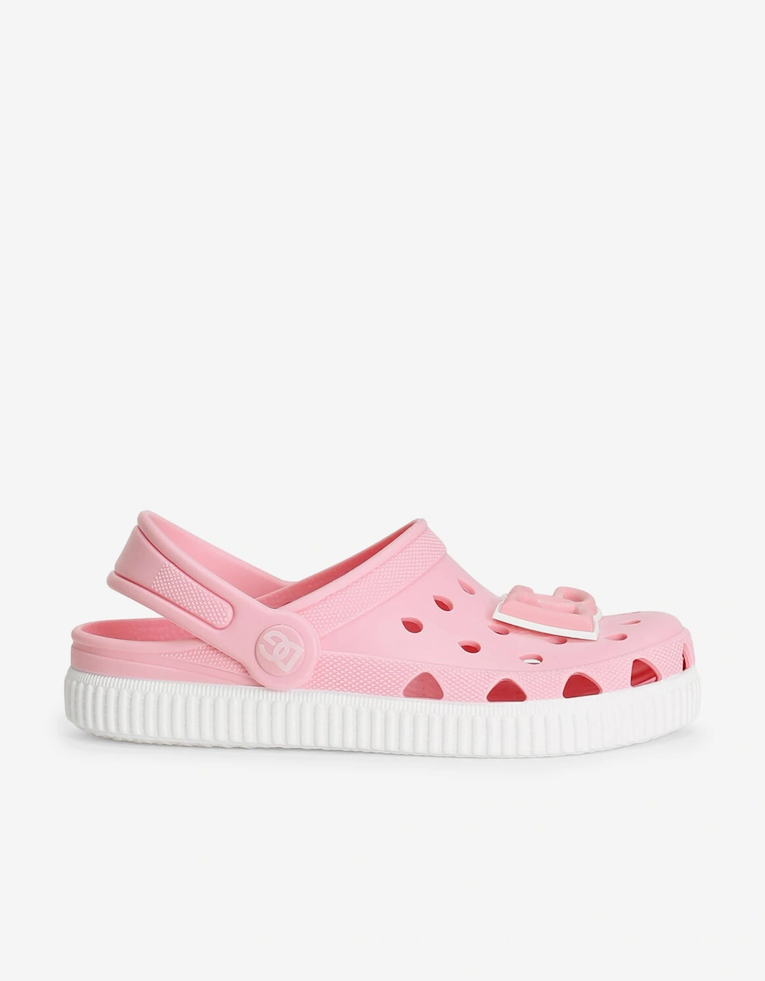 Dolce & Gabbana Girls Multi  Logo Clog Sandals  Pink - Size Eu 30 UK 12 Kids