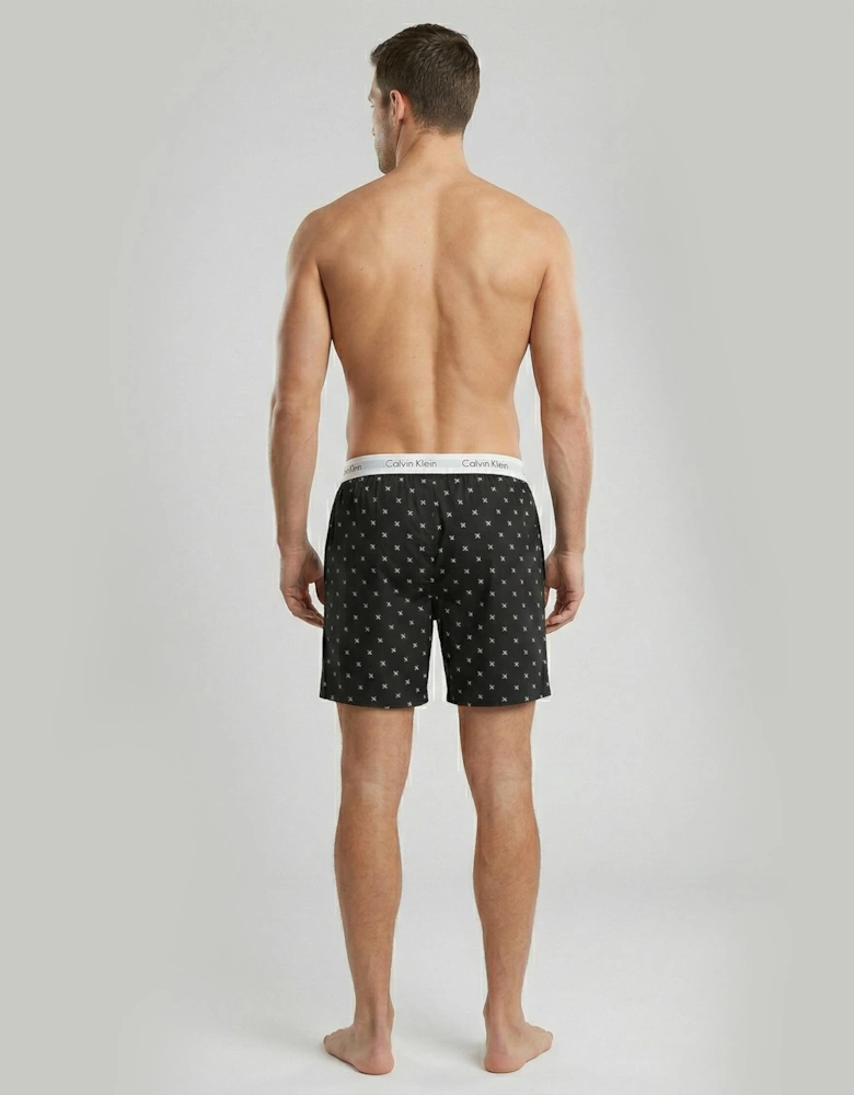 Calvin Klein SHAPE B Mens Shorts Diamond Logo Black