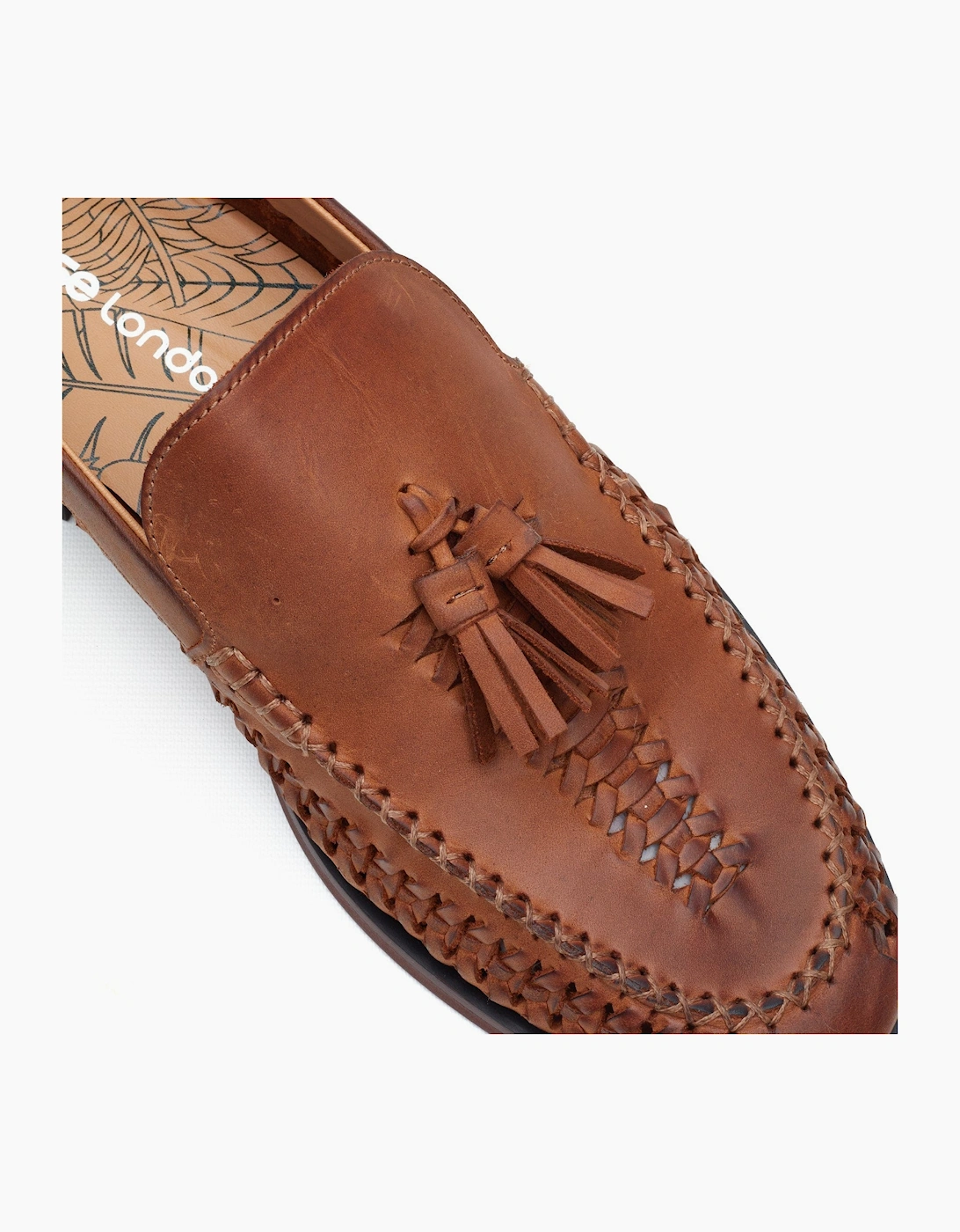Base London BRACKEN Mens Loafer Shoes Tan