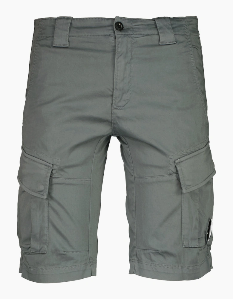 Satin Stretch Lens Cargo Shorts