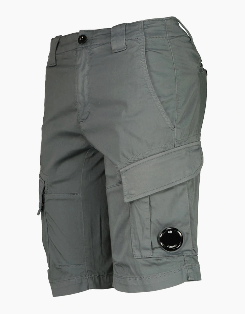 Satin Stretch Lens Cargo Shorts
