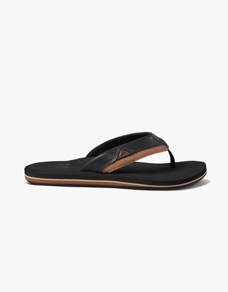 Reef CUSHION DAWN Mens Toe-Post Sandals Black/Tan