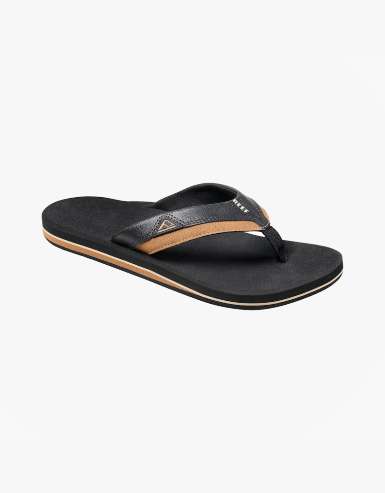 Reef CUSHION DAWN Mens Toe-Post Sandals Black/Tan