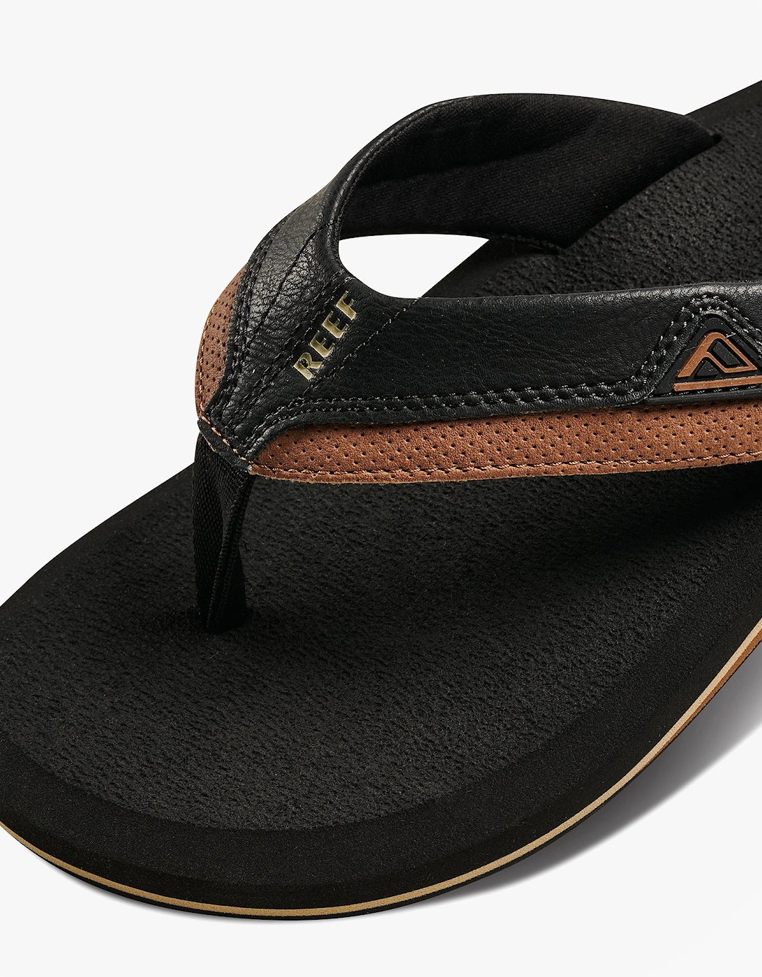 Reef CUSHION DAWN Mens Toe-Post Sandals Black/Tan