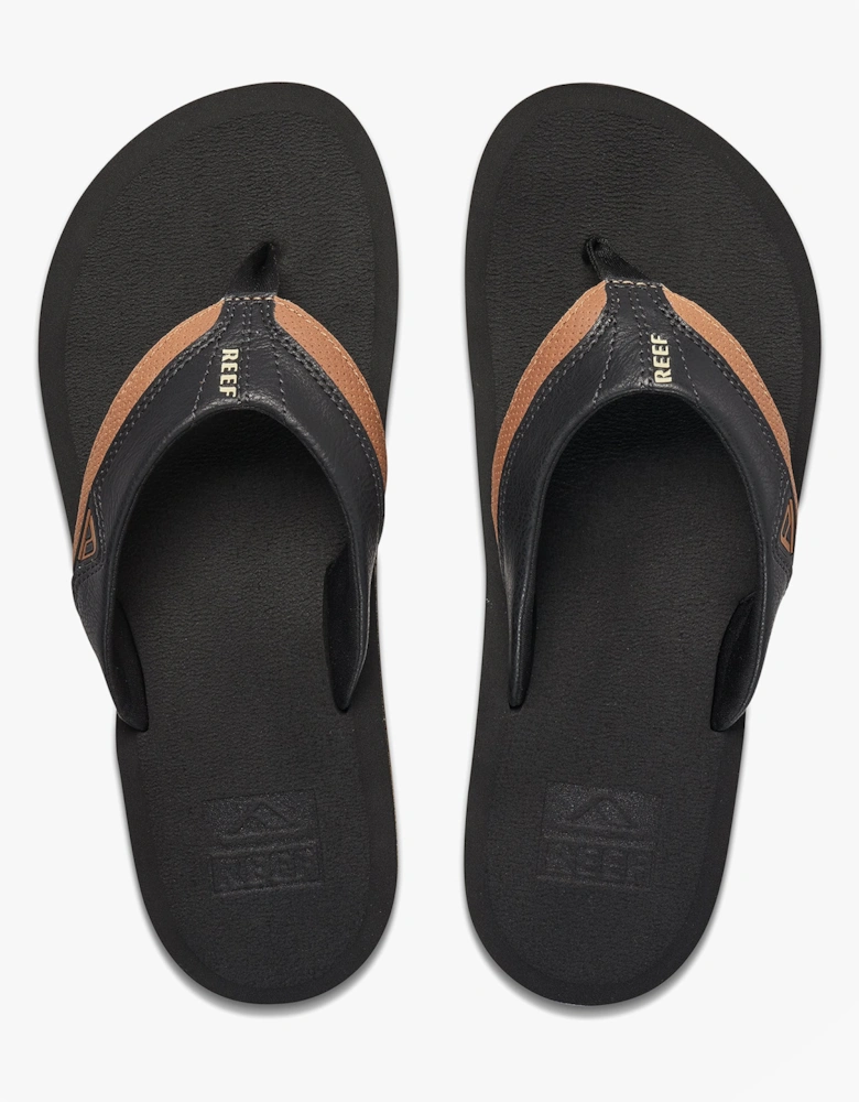 Reef CUSHION DAWN Mens Toe-Post Sandals Black/Tan