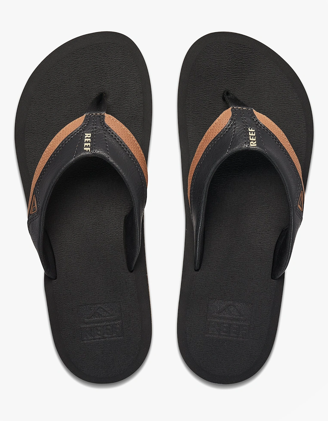 Reef CUSHION DAWN Mens Toe-Post Sandals Black/Tan