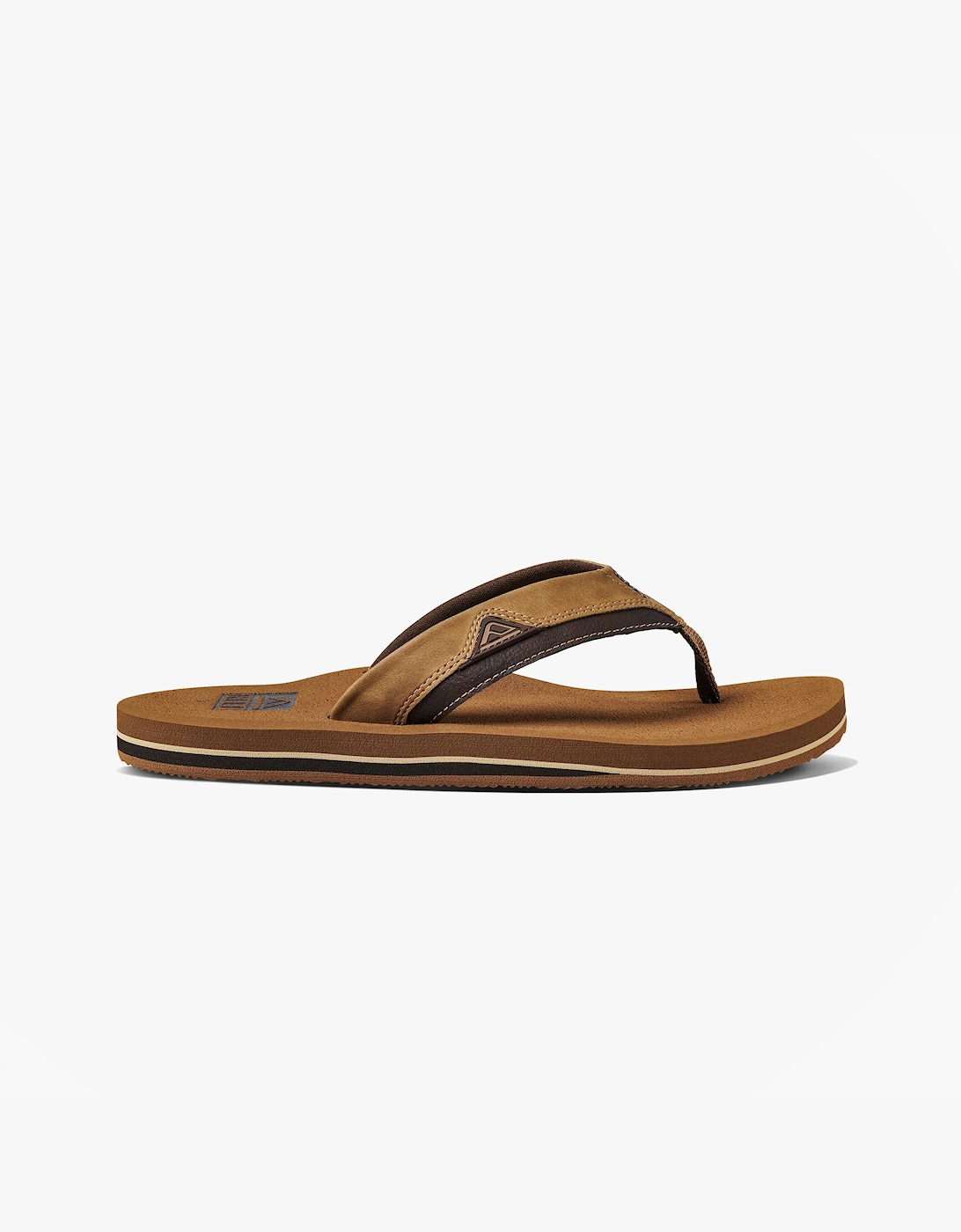 Reef Men's Brown Cushion Dawn Toe-Post Sandals Bronze - Size: 11