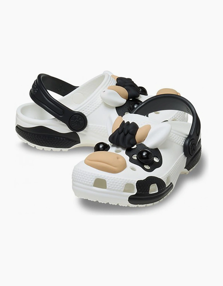 Crocs CLASSIC IAM COW Unisex Kids Clogs White