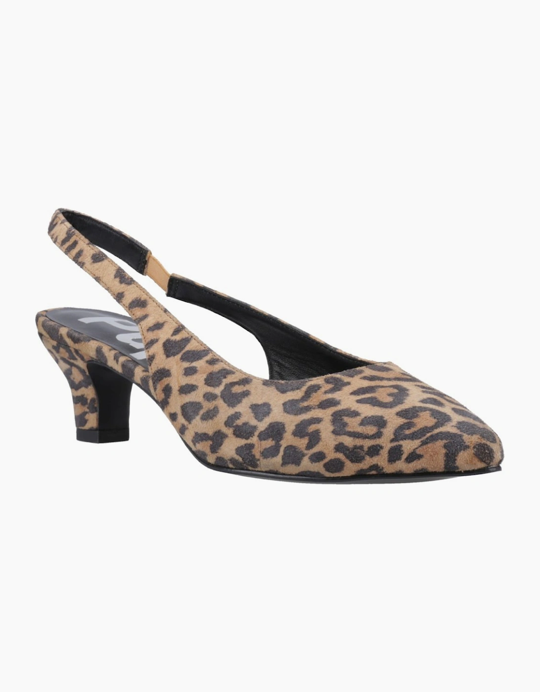 Hush Puppies Women's Brown Nahla Kitten Slingback Court Shoes - Size 4