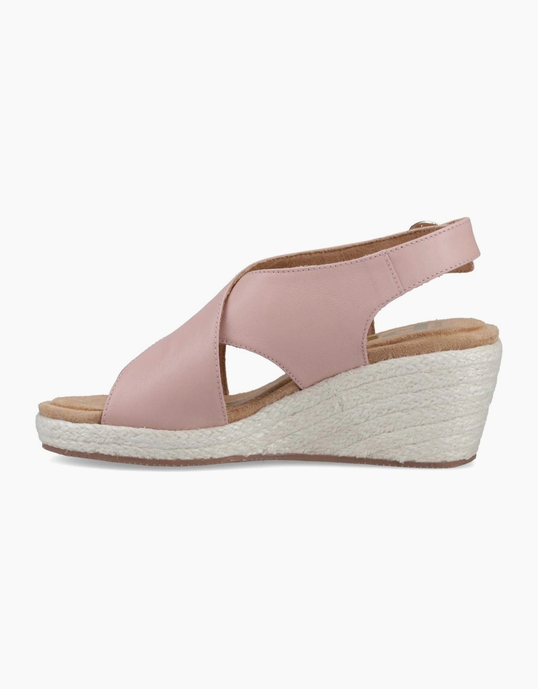 Willow Rattan Womens Wedge Sandals