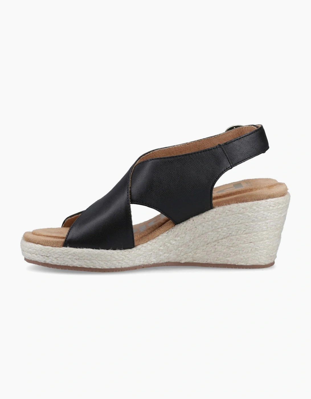 Willow Rattan Womens Wedge Sandals