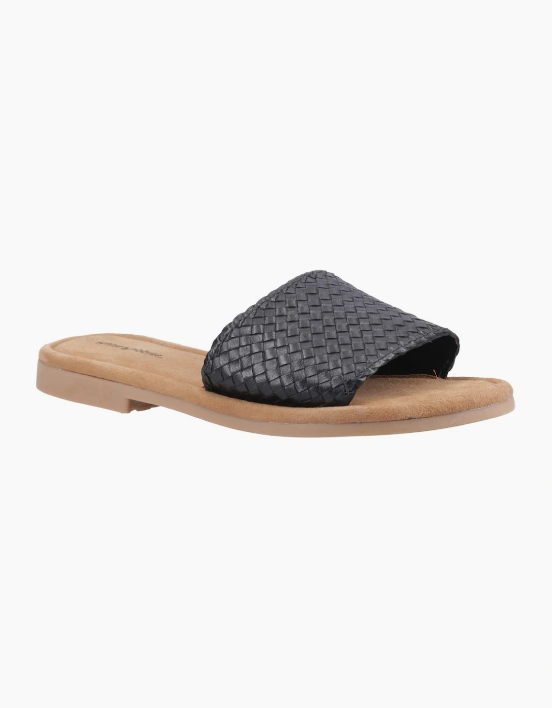 Hush Puppies Women's Black Hetty Wide Fit Sandals - Size 5
