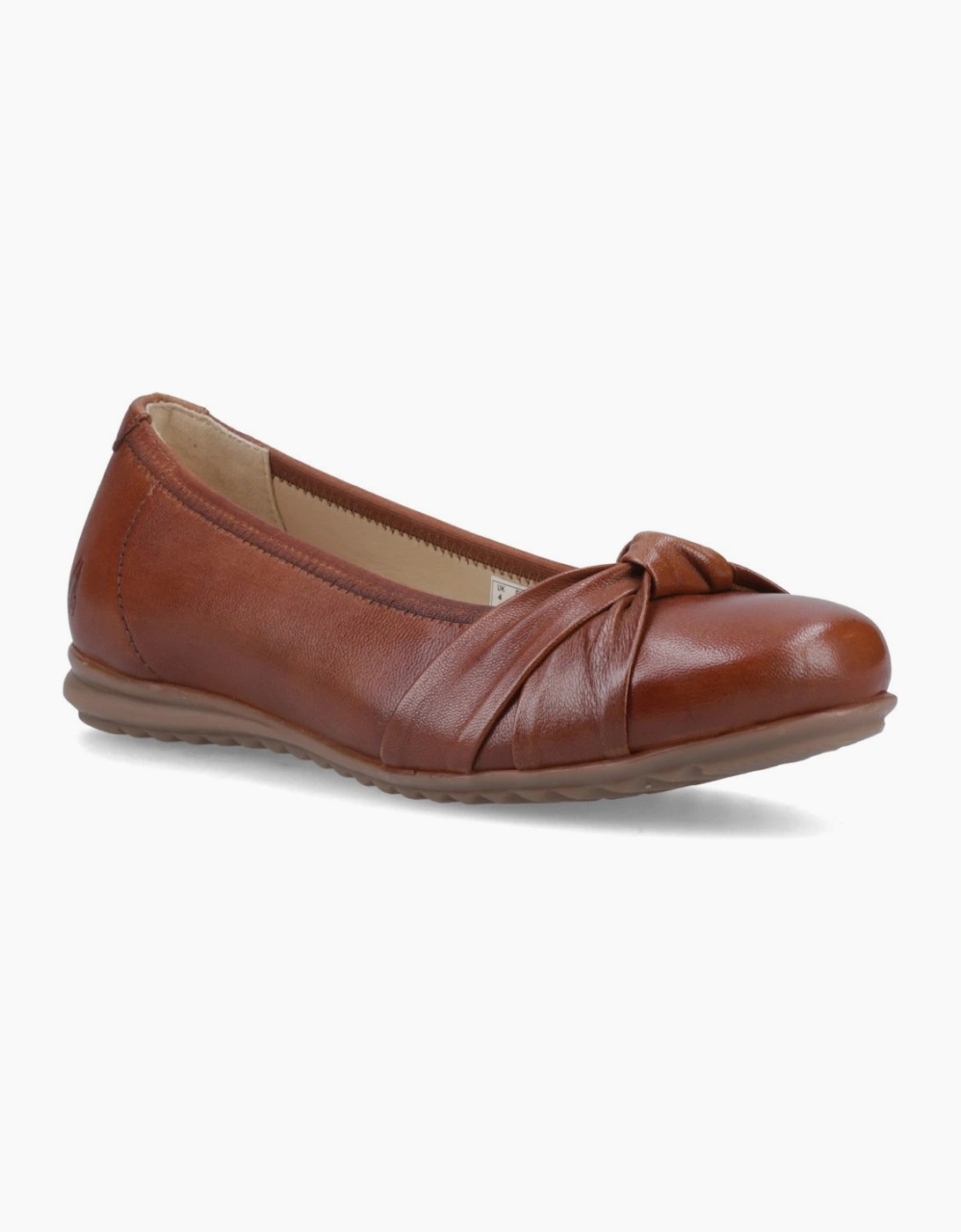 Hush Puppies Women's Brown Lilith Knot Ballerinas - Size: 8