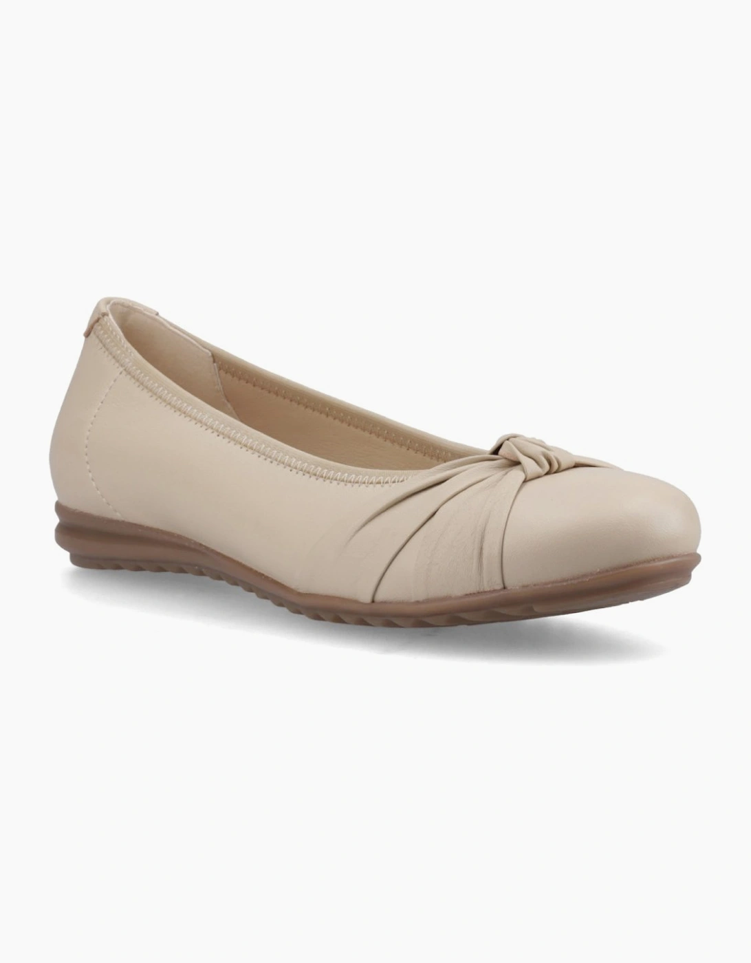 Hush Puppies Women's Tan Lilith Knot Ballerinas - Size 4