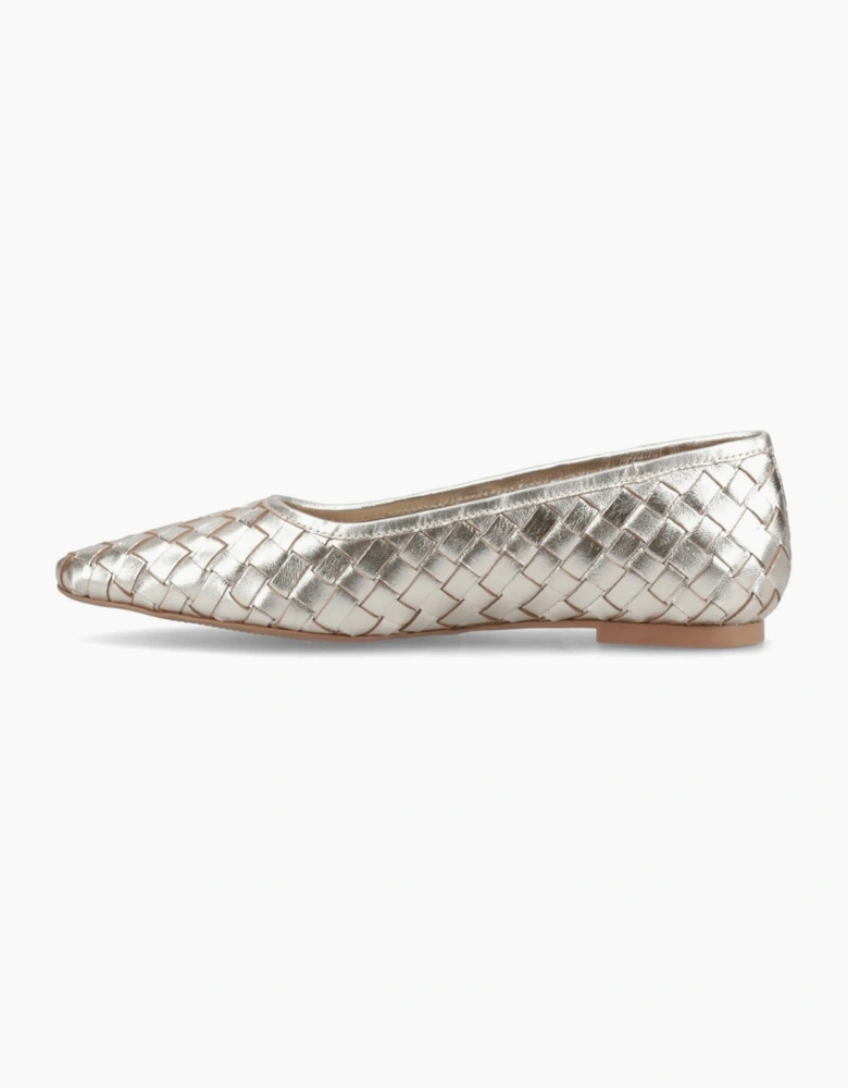Darla Woven Womens Ballerinas