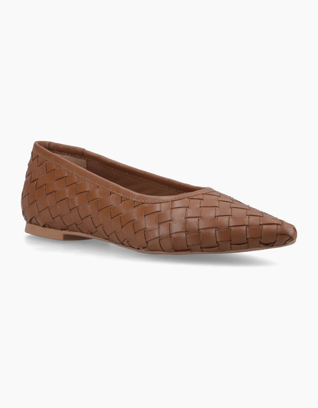 Hush Puppies Women's Brown Darla Woven Ballerinas - Size 4