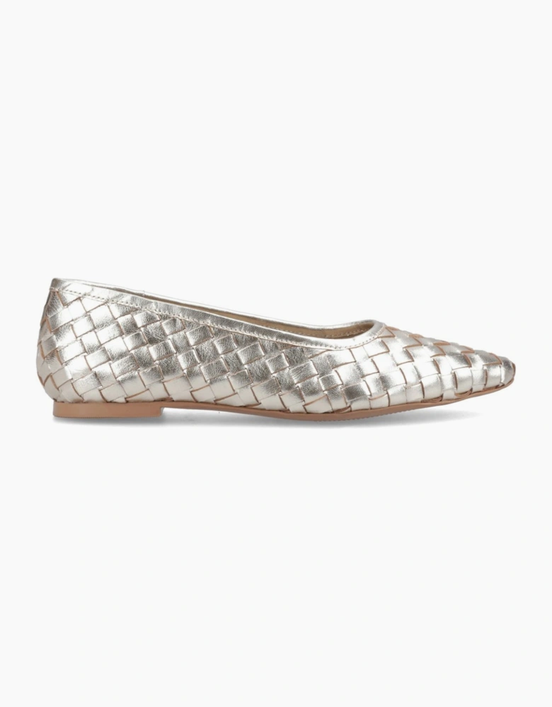 Darla Woven Womens Ballerinas
