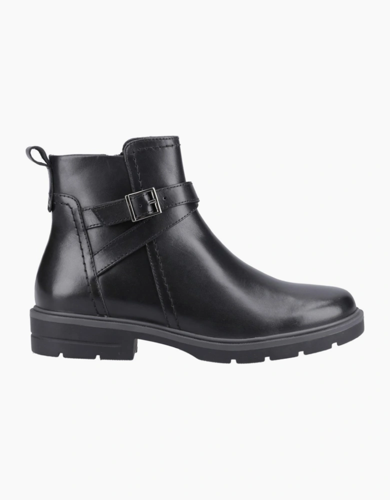 Tove Buckle Womens Ankle Boots