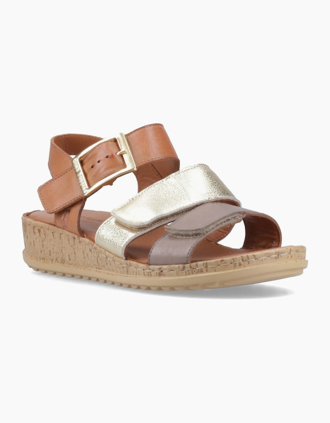 Hush Puppies Women's Gold Eliana Sandals - Size 5