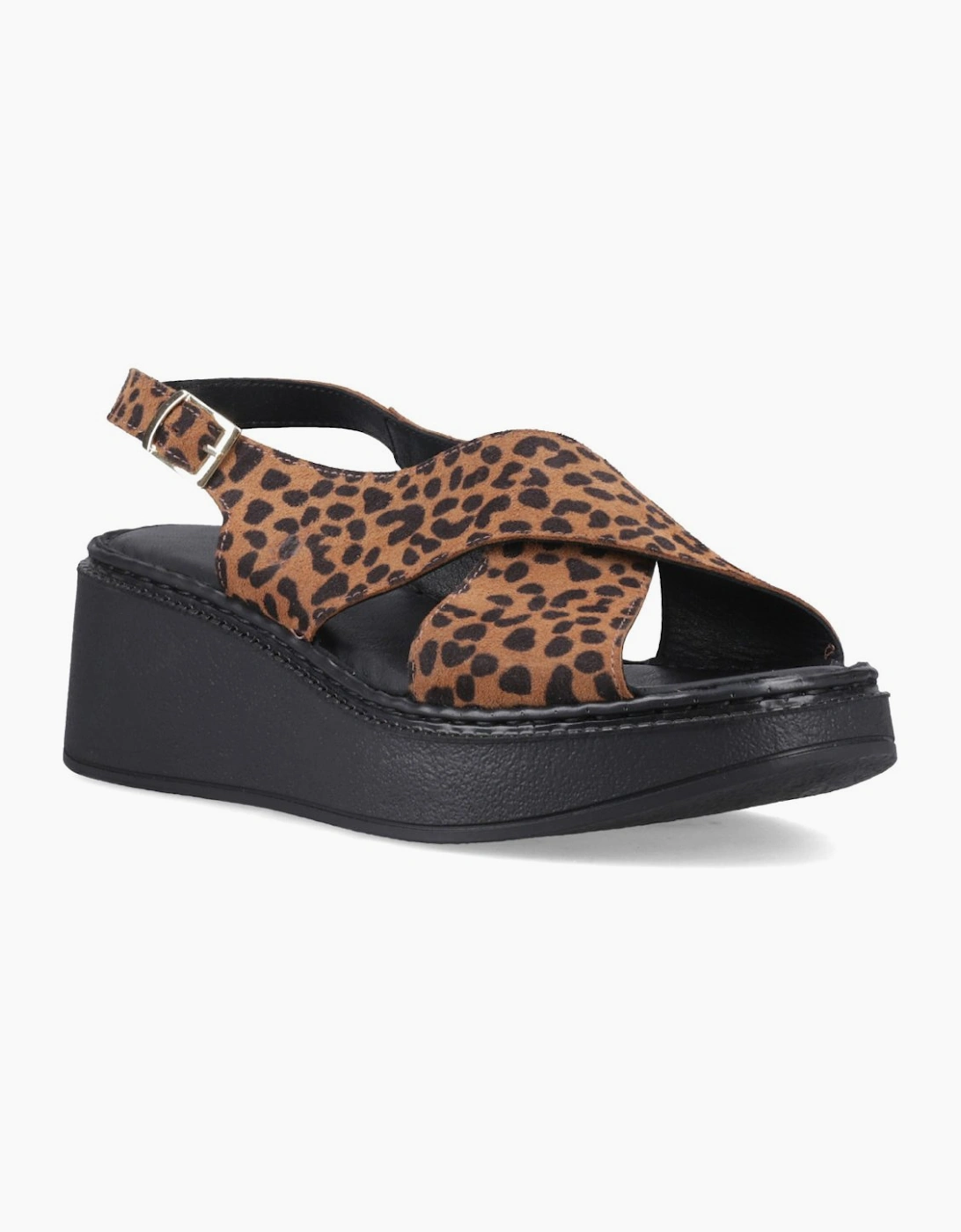 Hush Puppies Women's Brown Bex Wedge Sandals - Size 3