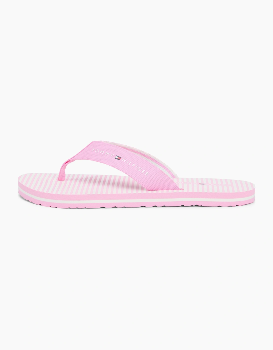 Tommy Hilfiger ITHACA STRIPE Womens Toe-Post Sandals Rose Petal