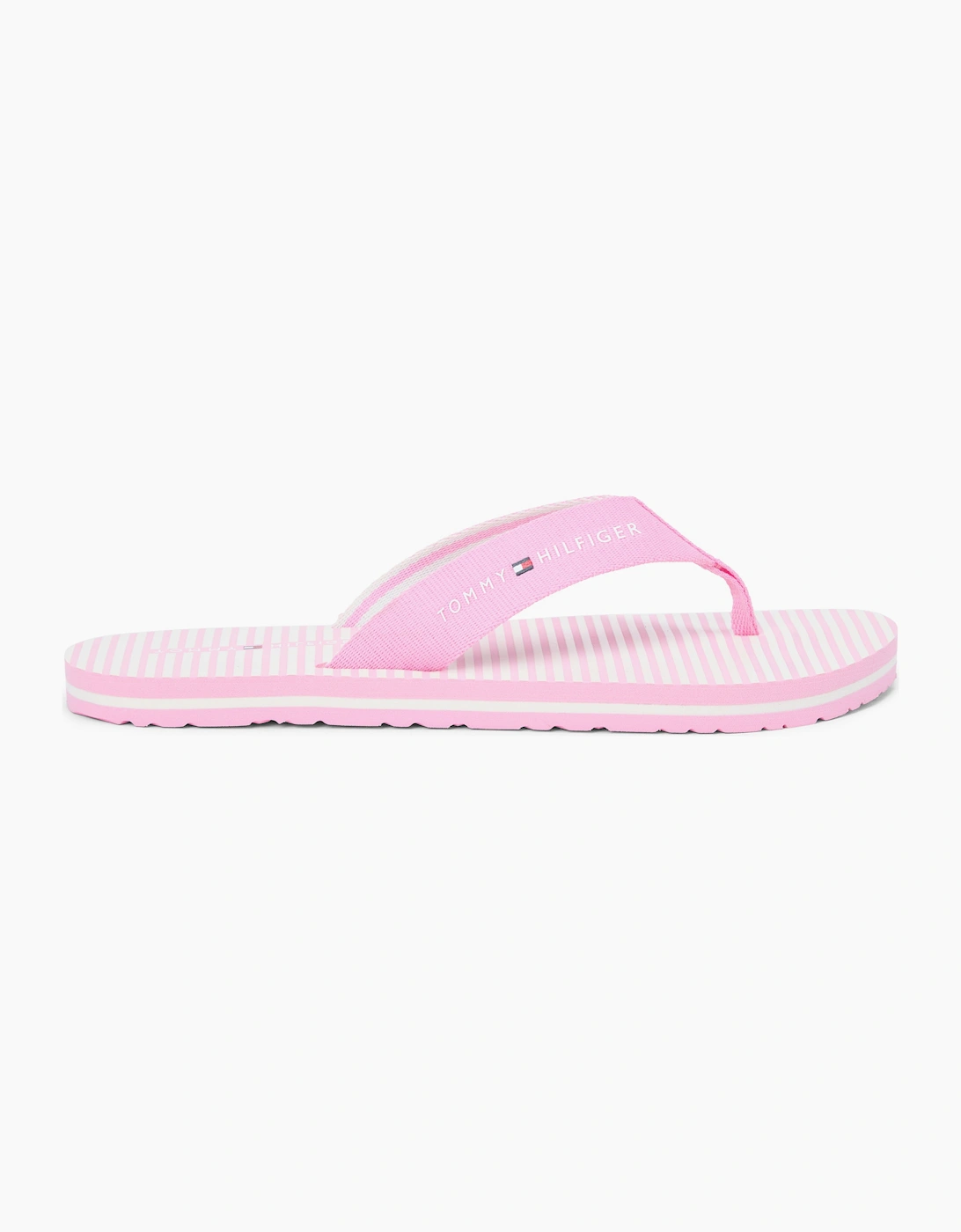 Tommy Hilfiger ITHACA STRIPE Womens Toe-Post Sandals Rose Petal