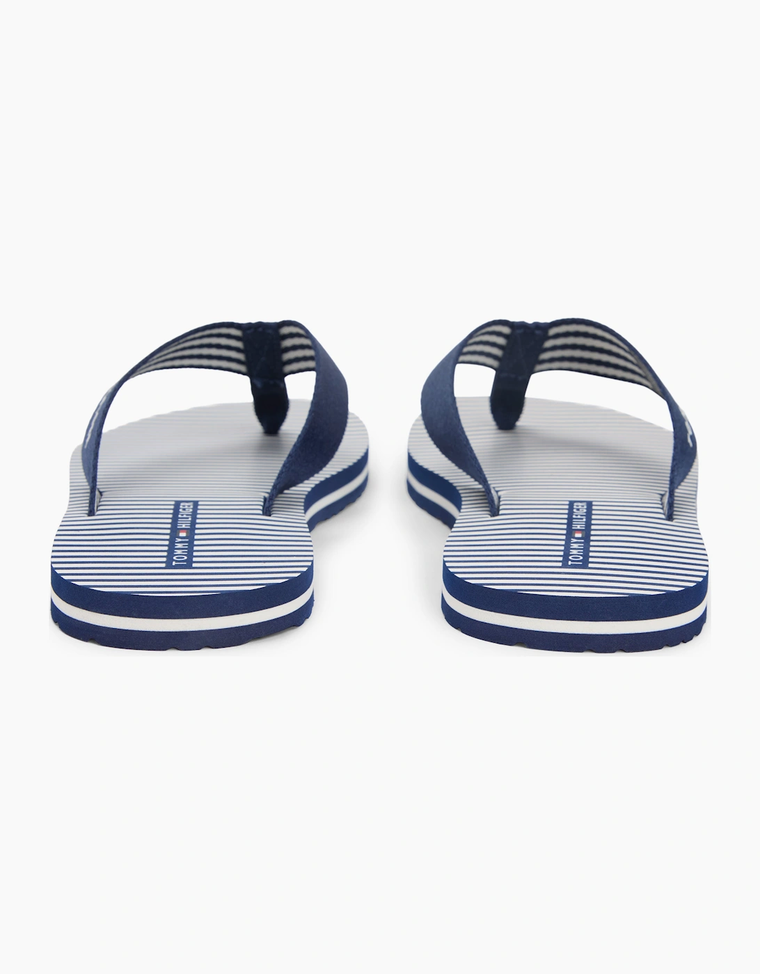 Tommy Hilfiger ITHACA STRIPE Womens Toe-Post Sandals Preppy Navy