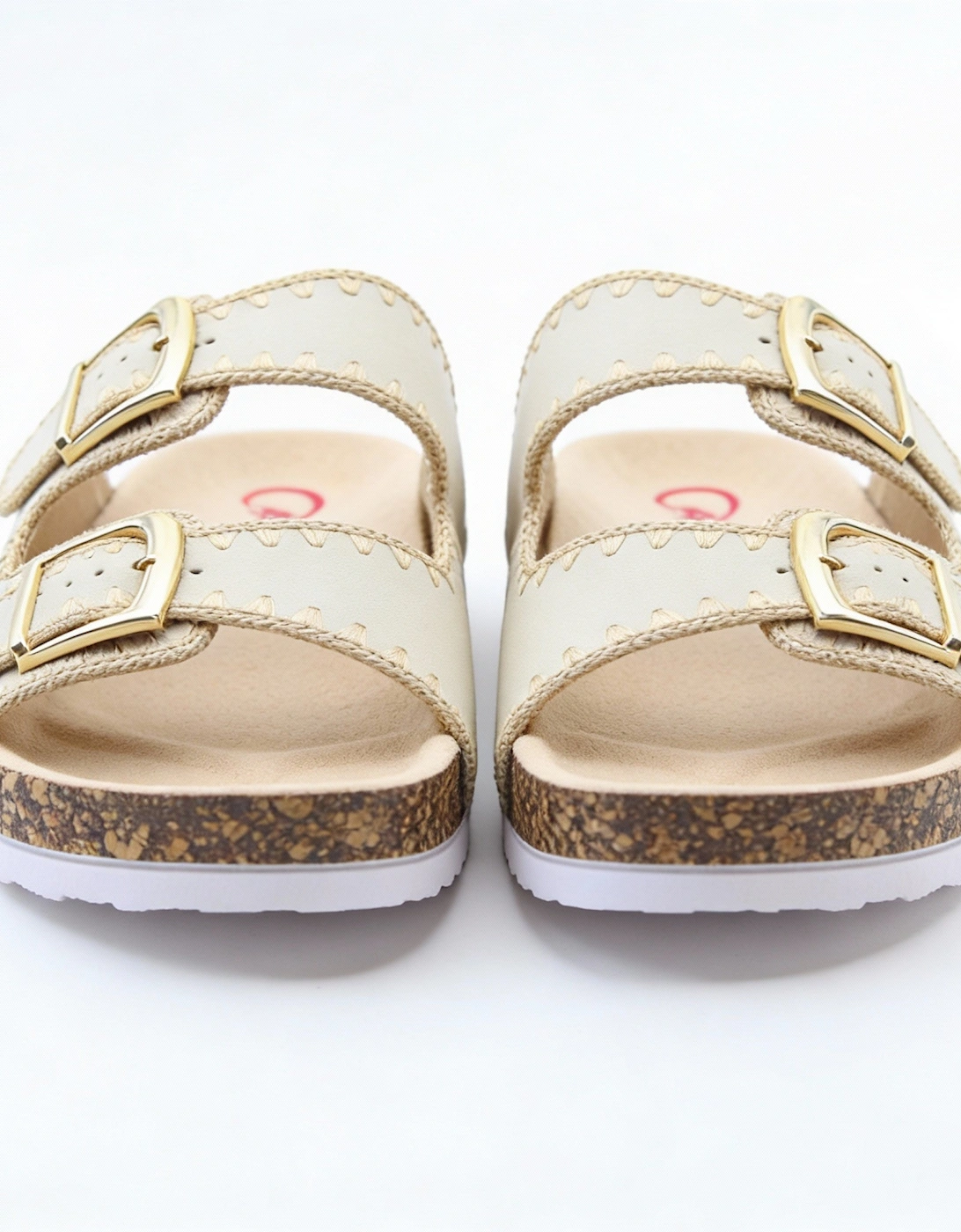 Heavenly Feet SANDY Womens Mules Sandals Beige