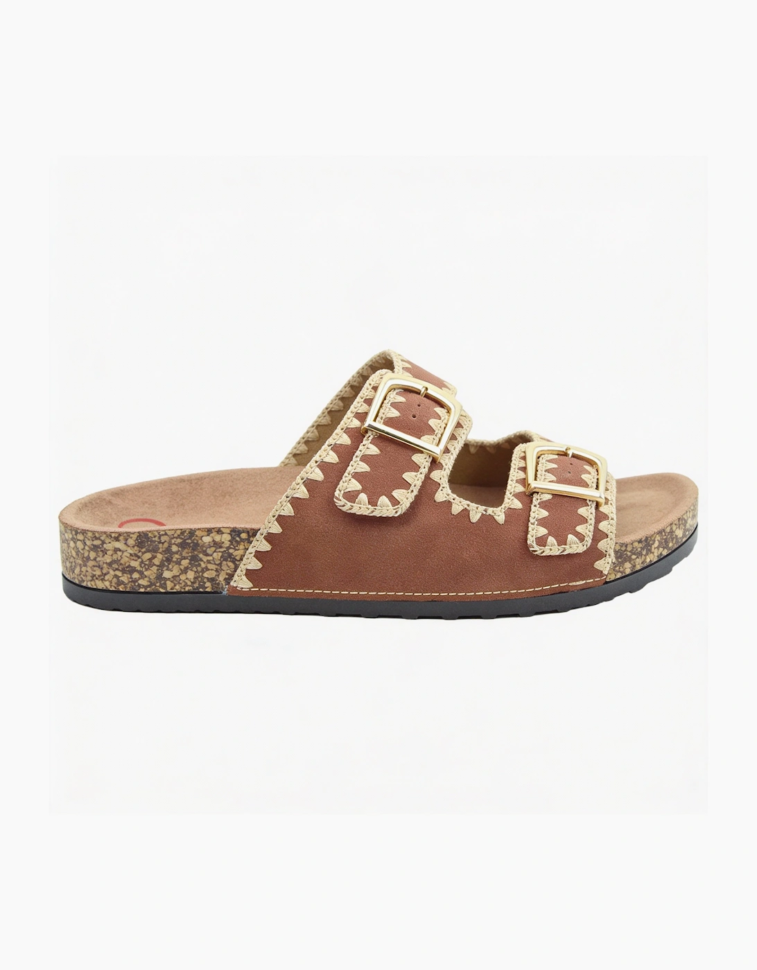 Heavenly Feet SANDY Womens Mules Sandals Bark, 7 of 6