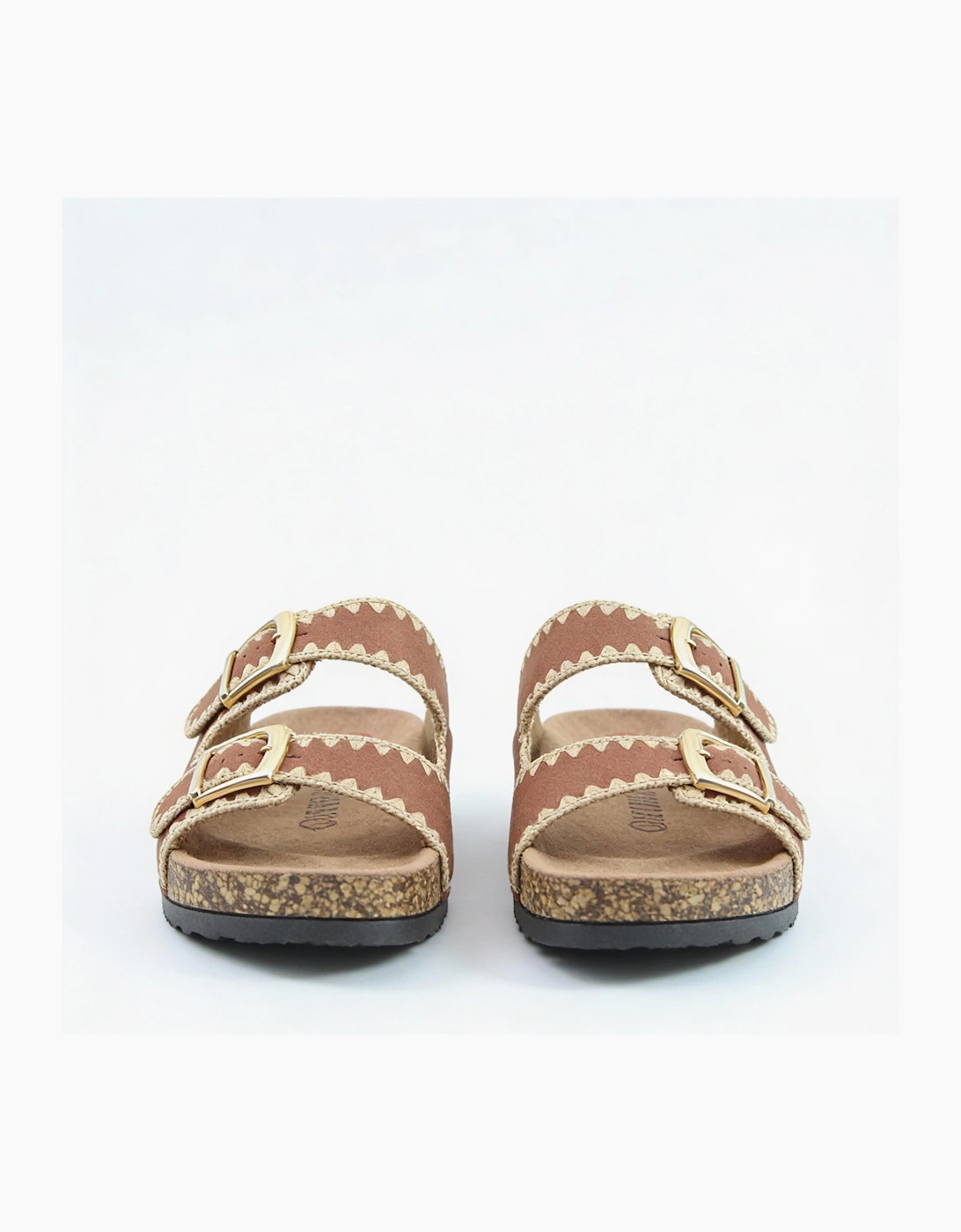 Heavenly Feet SANDY Womens Mules Sandals Bark