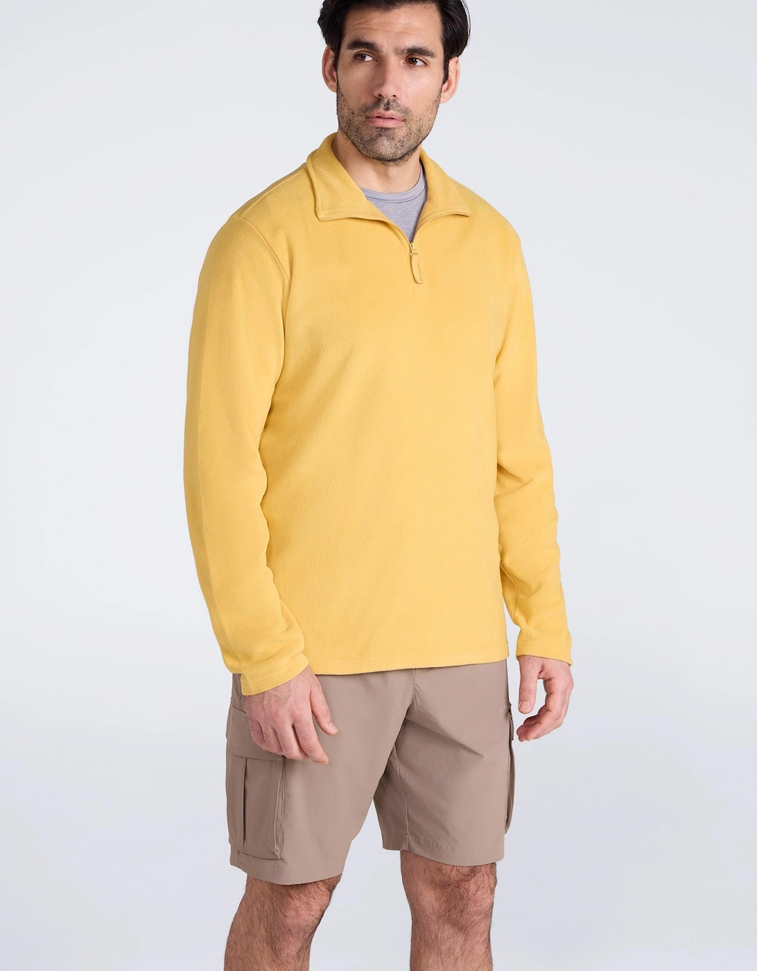 Mountain Warehouse Mens Camber II Half Zip Fleece Top