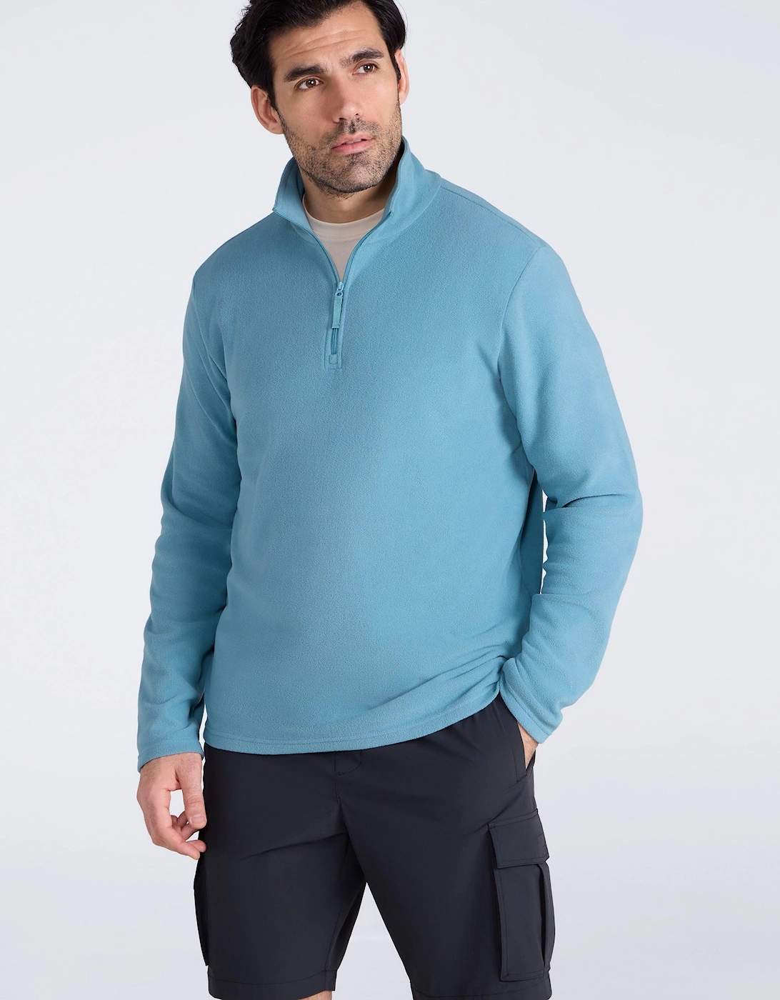 Mountain Warehouse Mens Camber II Half Zip Fleece Top