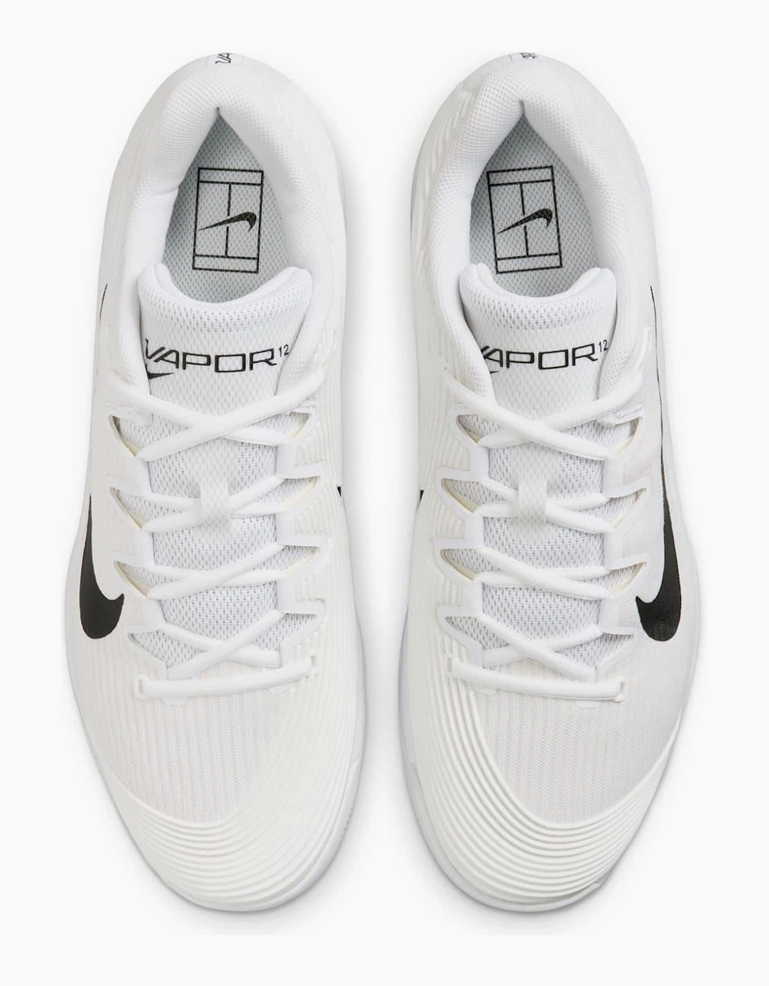 Vapor Low Top Ribbed Flat Heel Sneakers
