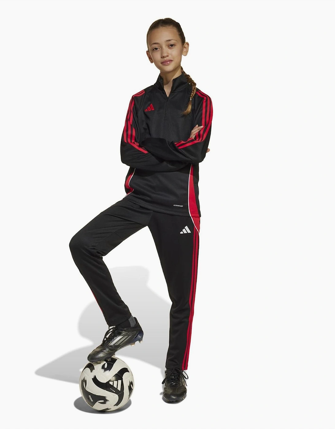 Tiro24 Three Bar Logo Funnel Neck Long Sleeve Jersey