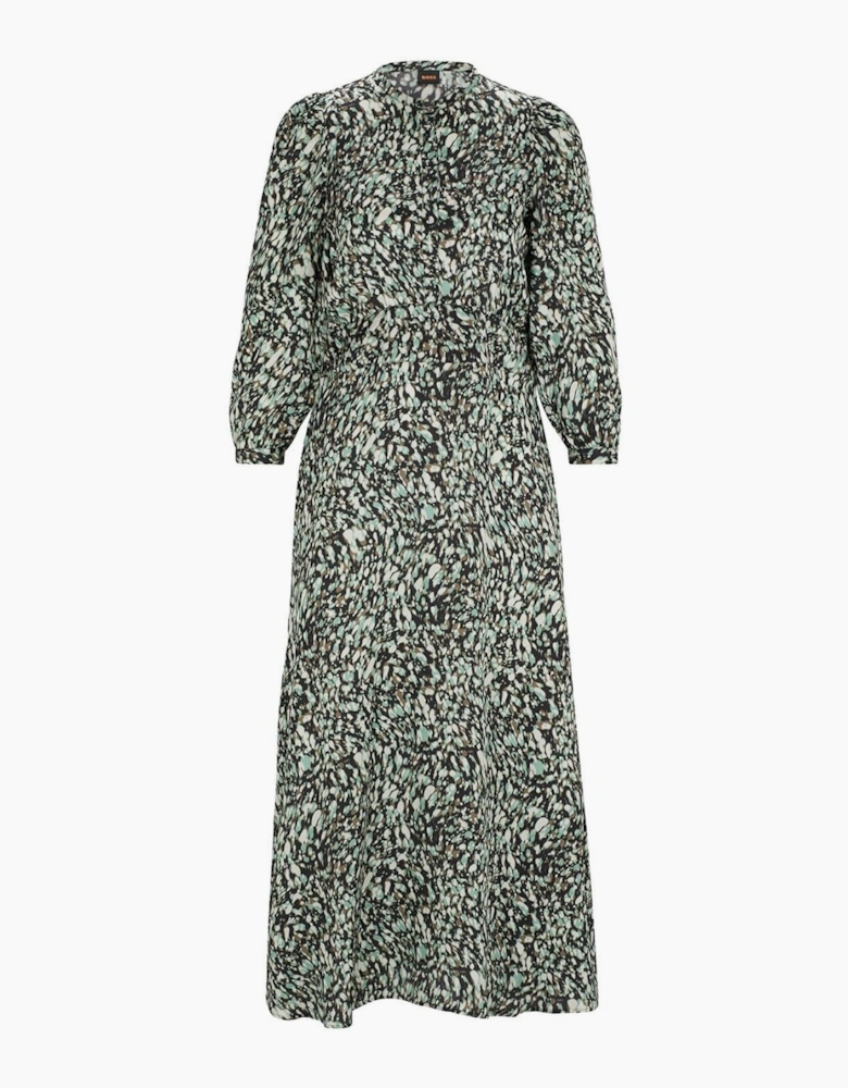 C Dozia Crew Neck Midi Wrap Dress