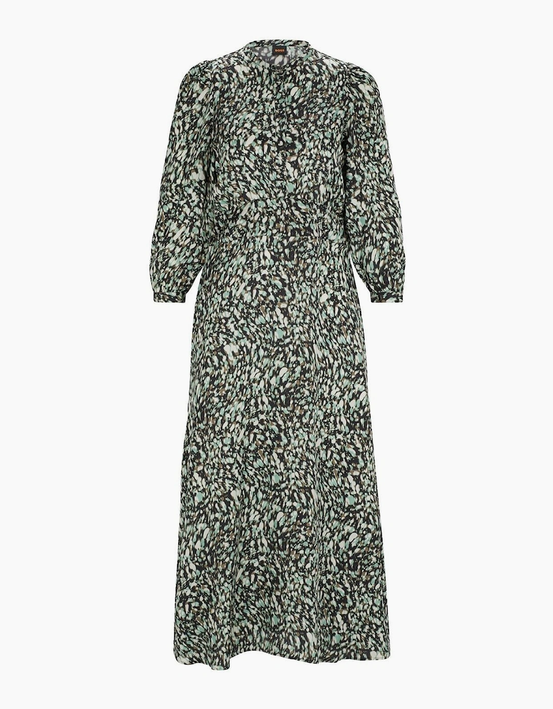 C Dozia Crew Neck Midi Wrap Dress