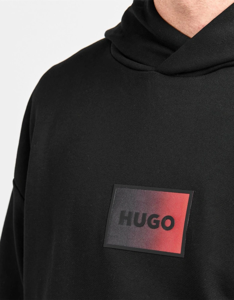 Hooded Neck Drop Shoulder Sweatshirt