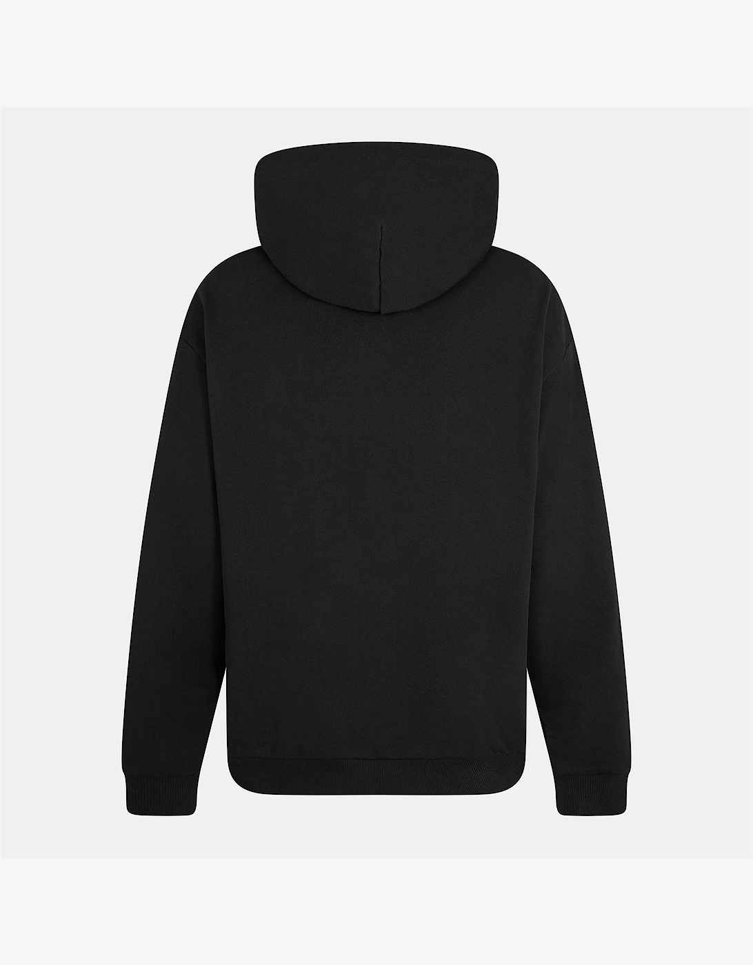 Hooded Neck Drop Shoulder Sweatshirt