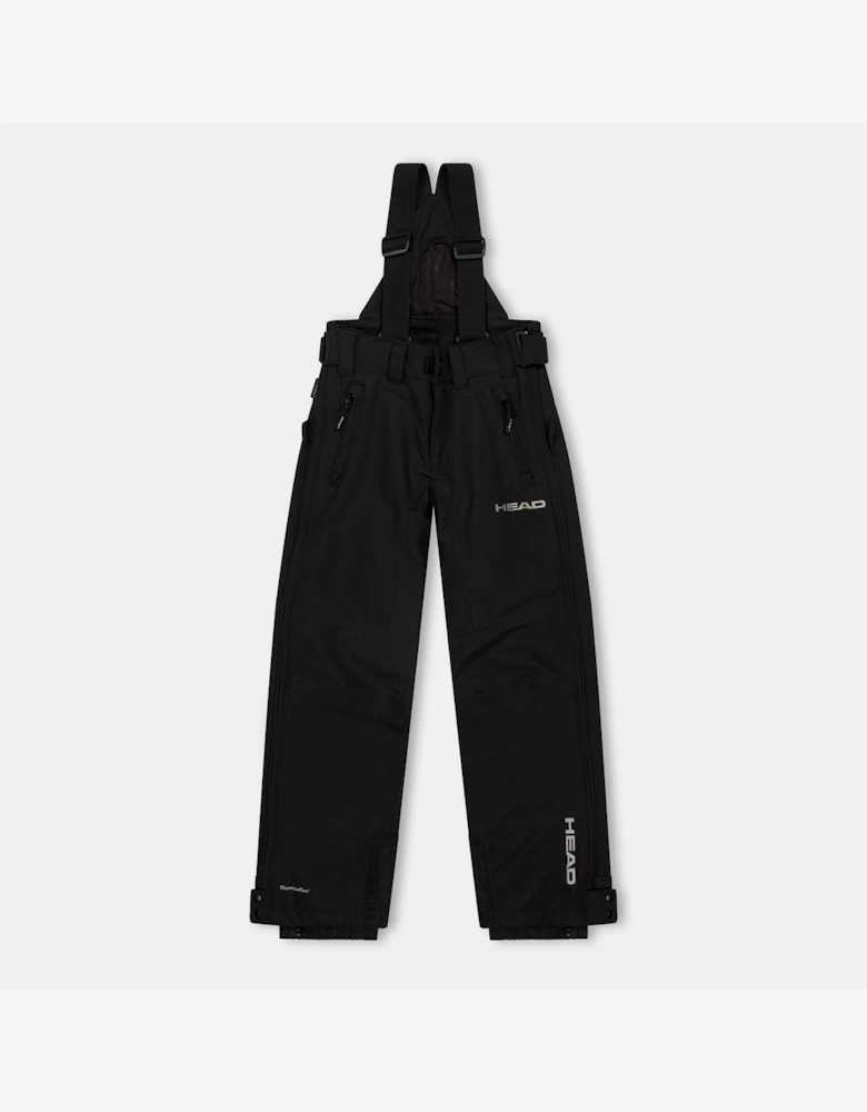 Pro Jr Solid Patterned Salopette Ski Pants