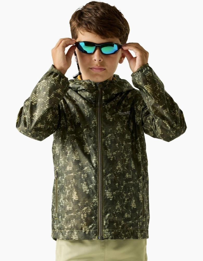 Regatta Kids Printed Lever II Waterproof Jacket