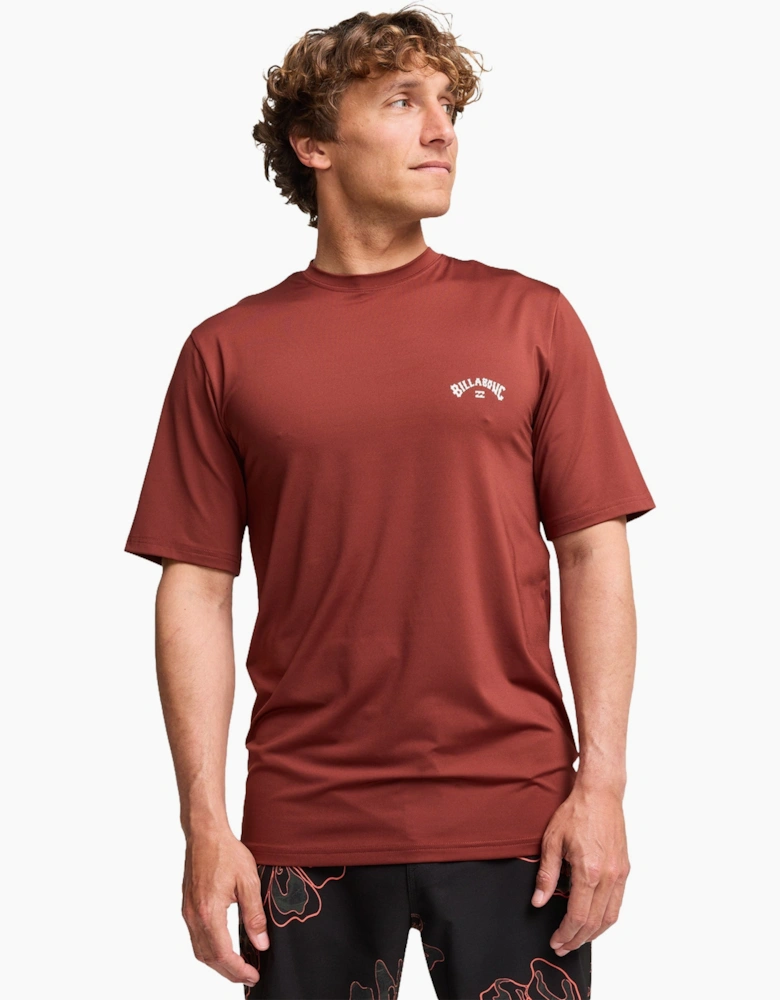 Billabong Mens Arch Wave 50+ UPF Short Sleeve Rash Vest