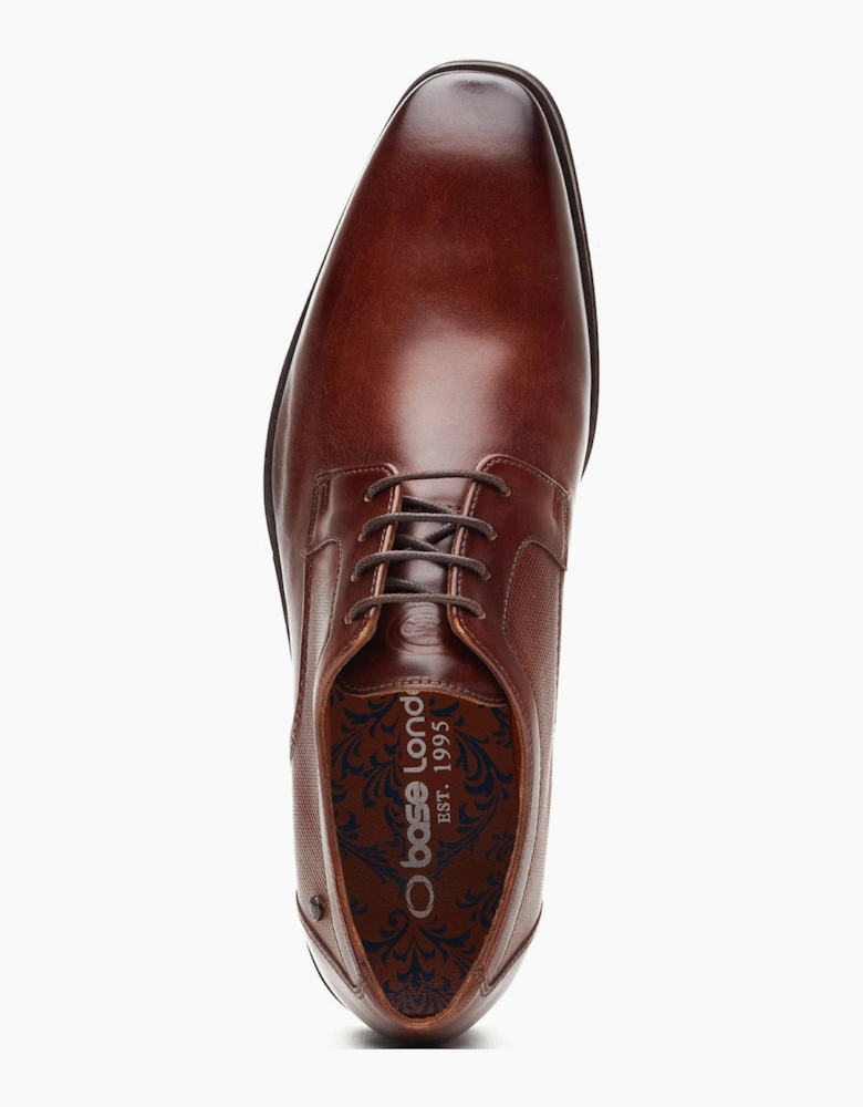 Base London DOME Mens Derby Shoes Tan