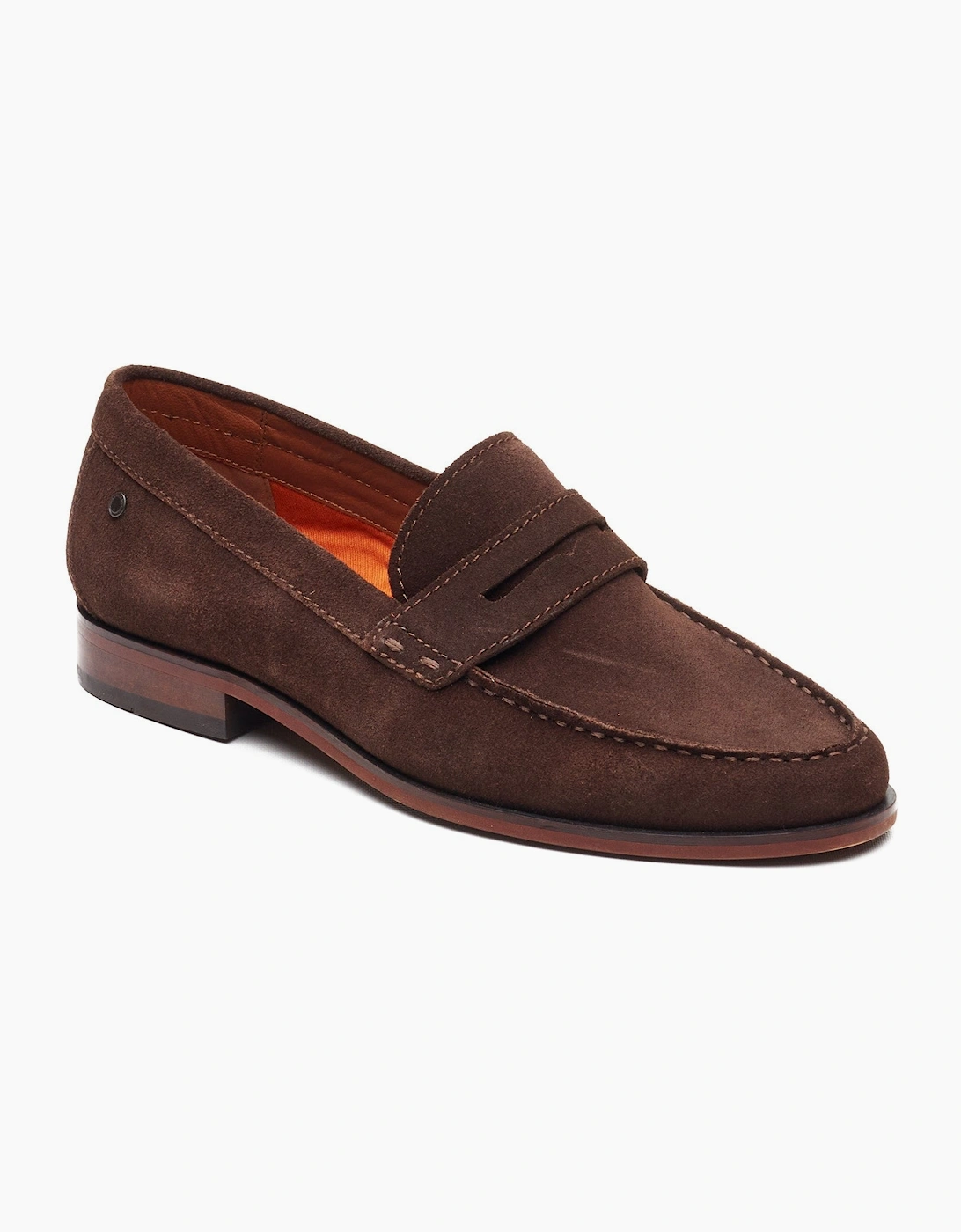 Base London SLATE Mens Loafer Shoes Brown, 6 of 5