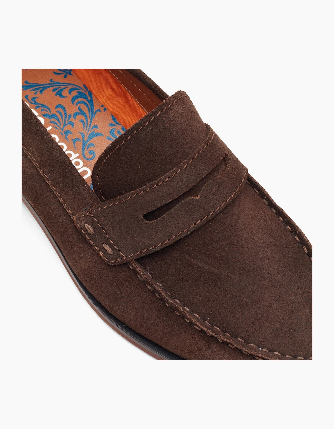Base London SLATE Mens Loafer Shoes Brown