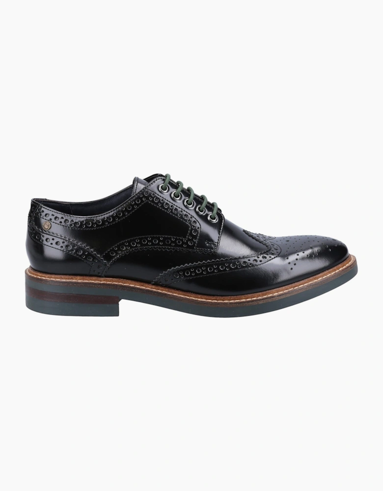 Base London WOBURN EXCEL Mens Brogue Shoes Black