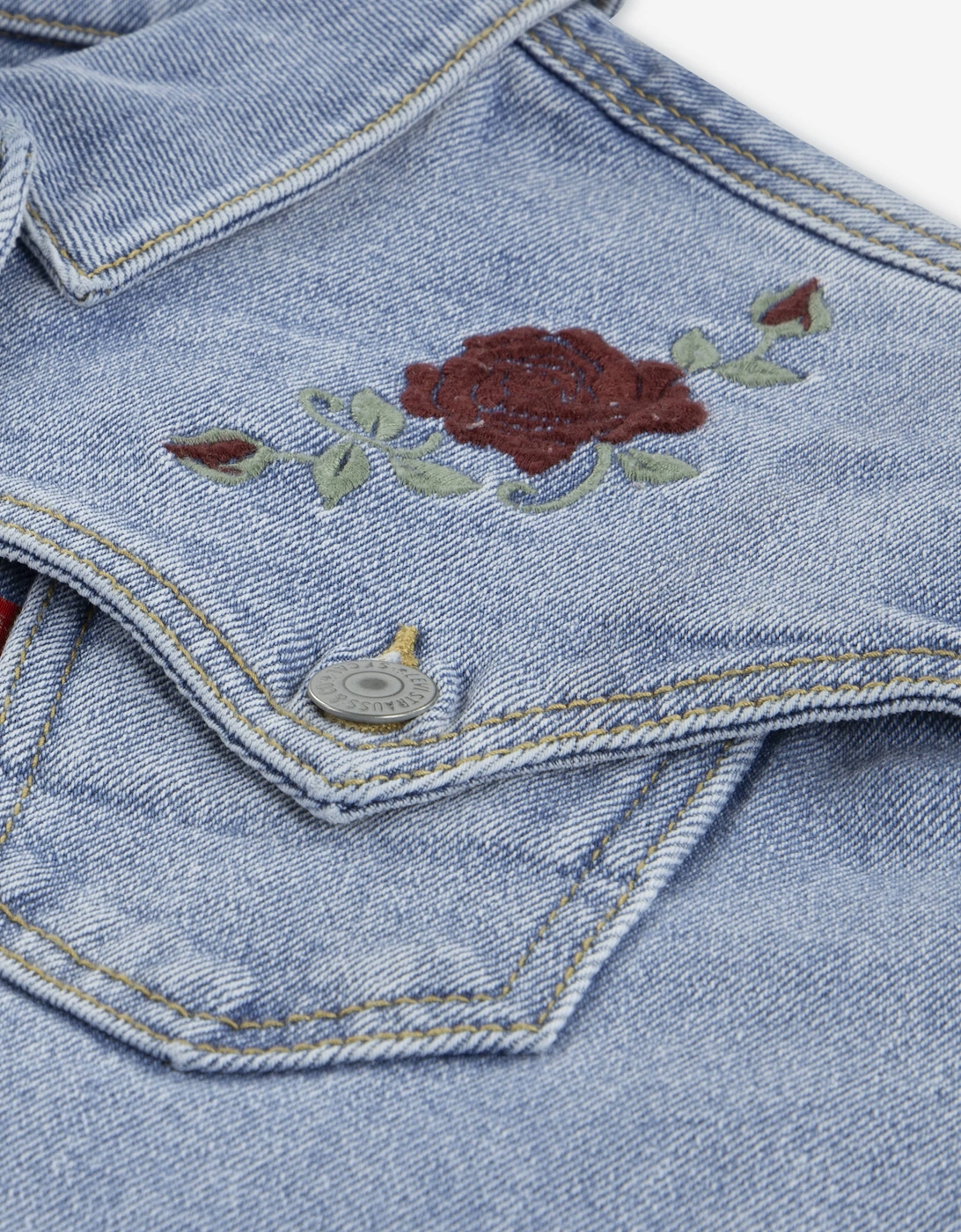 Levi's Girls Oversized Western Trucker Jacket in Blue
