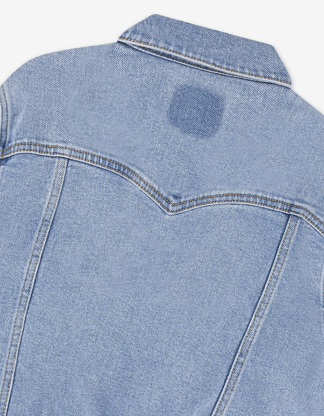 Levi's Girls Oversized Western Trucker Jacket in Blue