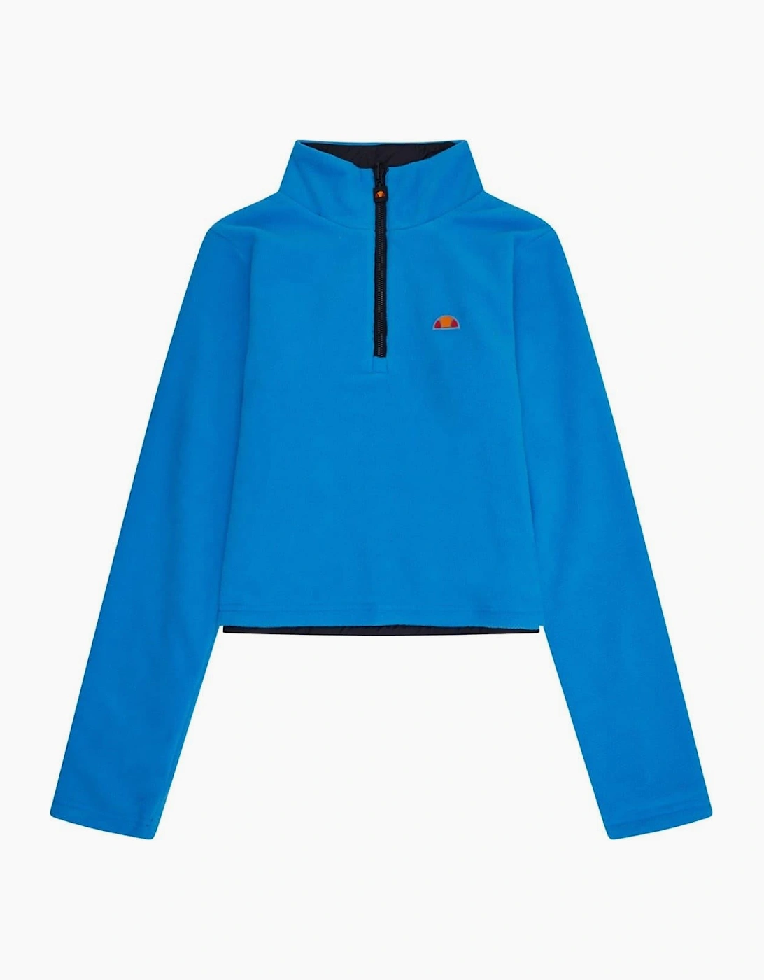 Natrlich Solid Patterned Quarter Zipper Fleece Jacket